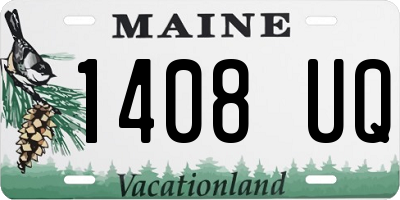 ME license plate 1408UQ