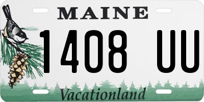 ME license plate 1408UU