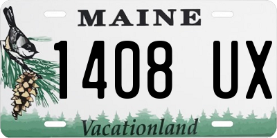 ME license plate 1408UX