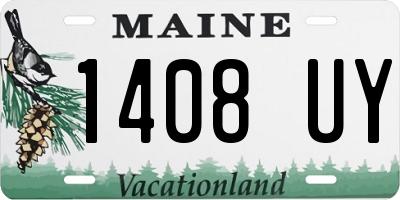 ME license plate 1408UY