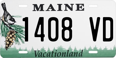 ME license plate 1408VD
