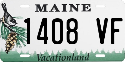 ME license plate 1408VF