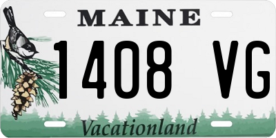 ME license plate 1408VG