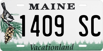 ME license plate 1409SC