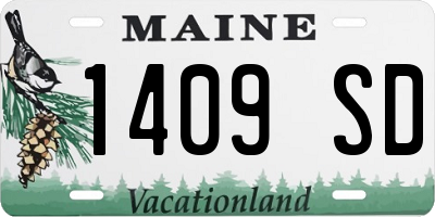 ME license plate 1409SD