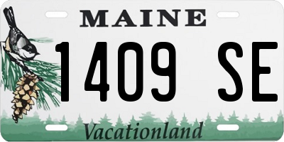 ME license plate 1409SE