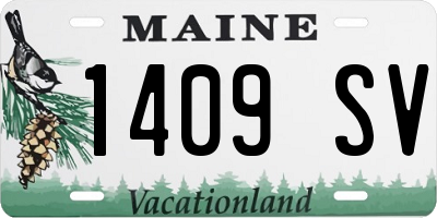 ME license plate 1409SV