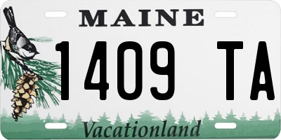 ME license plate 1409TA