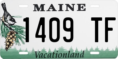 ME license plate 1409TF