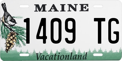 ME license plate 1409TG