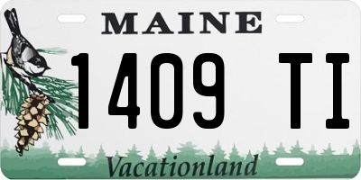 ME license plate 1409TI