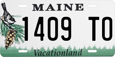 ME license plate 1409TO