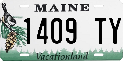 ME license plate 1409TY