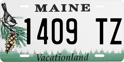 ME license plate 1409TZ