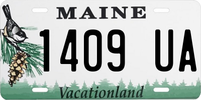 ME license plate 1409UA