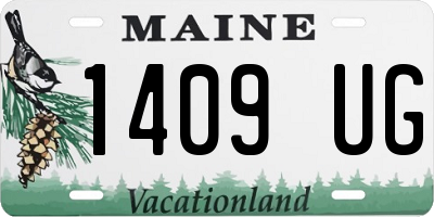 ME license plate 1409UG