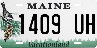 ME license plate 1409UH