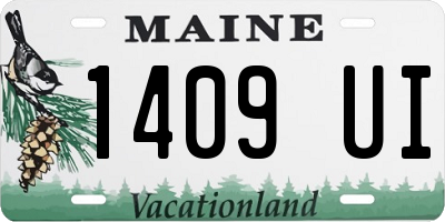 ME license plate 1409UI