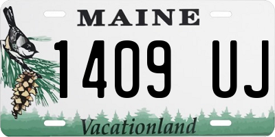 ME license plate 1409UJ