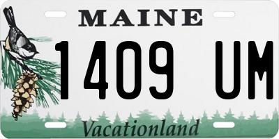 ME license plate 1409UM