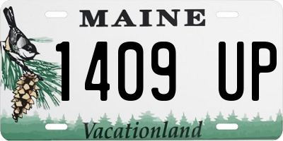 ME license plate 1409UP