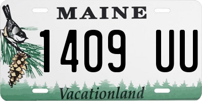 ME license plate 1409UU