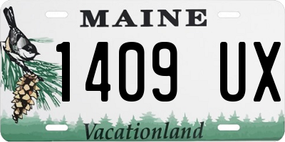 ME license plate 1409UX
