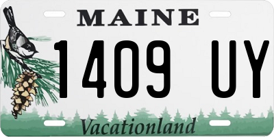 ME license plate 1409UY