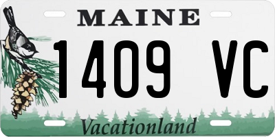 ME license plate 1409VC