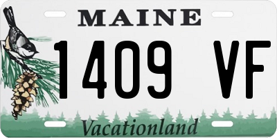 ME license plate 1409VF