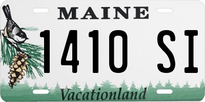 ME license plate 1410SI