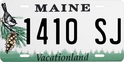 ME license plate 1410SJ