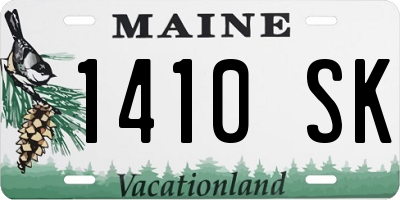 ME license plate 1410SK