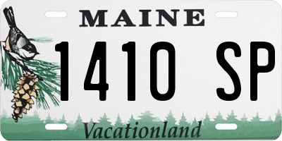 ME license plate 1410SP