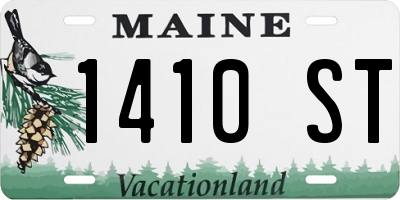 ME license plate 1410ST