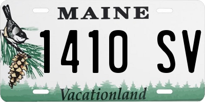 ME license plate 1410SV