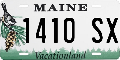 ME license plate 1410SX
