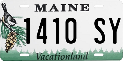 ME license plate 1410SY