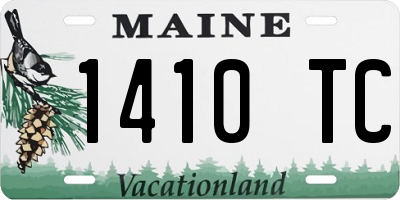 ME license plate 1410TC