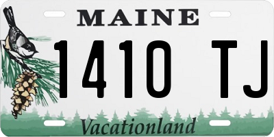 ME license plate 1410TJ