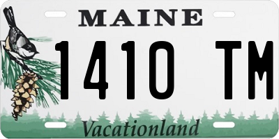 ME license plate 1410TM