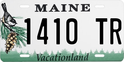 ME license plate 1410TR