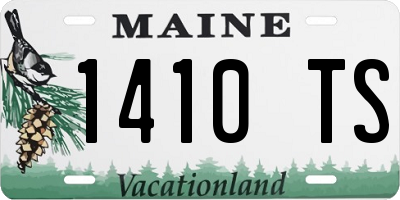 ME license plate 1410TS