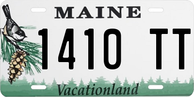 ME license plate 1410TT