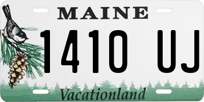 ME license plate 1410UJ