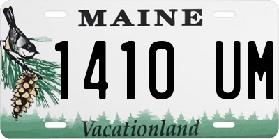 ME license plate 1410UM