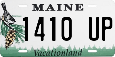 ME license plate 1410UP