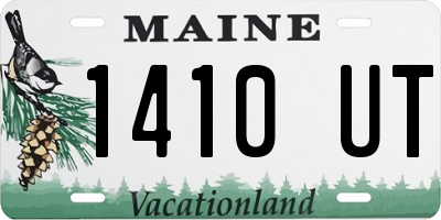 ME license plate 1410UT