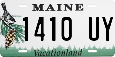 ME license plate 1410UY