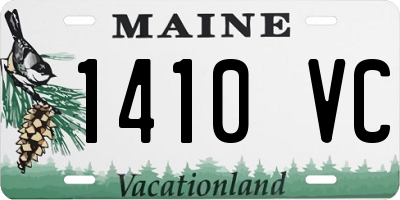 ME license plate 1410VC